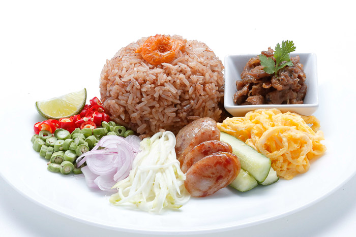 Shrimp Paste Fried Rice w/ Condiments